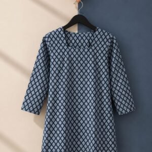 Midnight Bloom kurti